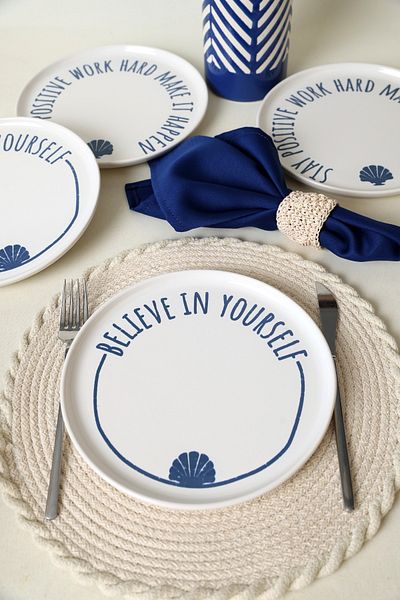 Keramika Ocean Muse Nordic Cake Plate 22 cm 4 Pieces 22950-55