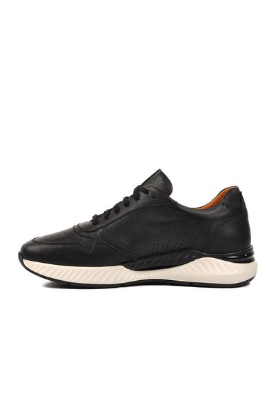 WALKWAY Black Genuine Leather Men's Sneaker Dr.Flexer 758803 m