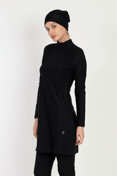 InStyle Μαύρο Hijab μαγιό - 6021 Model