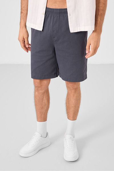 TOMMY LIFE Gray Standard Fit Woven Lightweight Stretchy Chino Men's Shorts - 81293