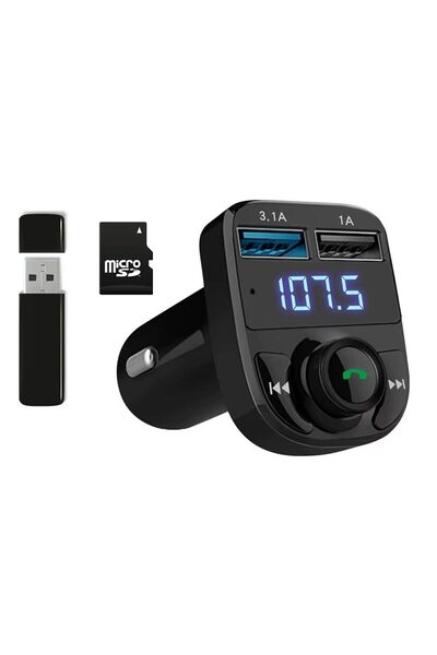 Apera GA02 Otomatik Frekans Tanımalı FM Radyo Transmitter 3.1A Hızlı Şarj Mic...