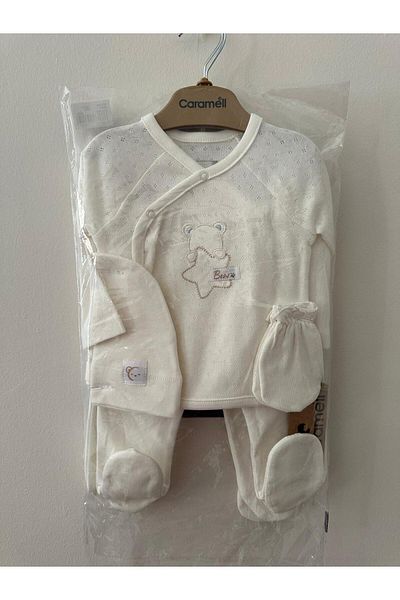Caramell Cute Bear (with Teddy Bear) Ecru, Beige, Gray, Blue Color Various Men's 5-Piece Hospital Release 1454