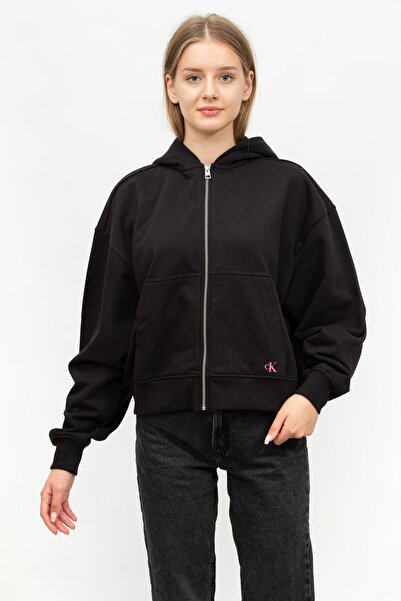 Calvin Klein Kadın Marka Logolu Gündelik Kullanıma Uygun Organik Pamuklu Siya...