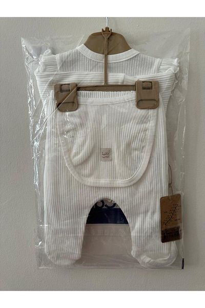 Caramell 5 Pieces Hospital Release Baby Girl Ecru Color//1272