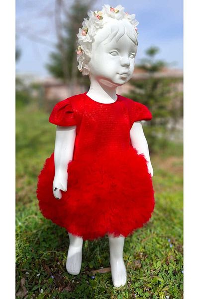 İLALKİDS Baby Girl Child Birthday Special Day Feast Party Silvery Fabric Tutu Skirt Dress