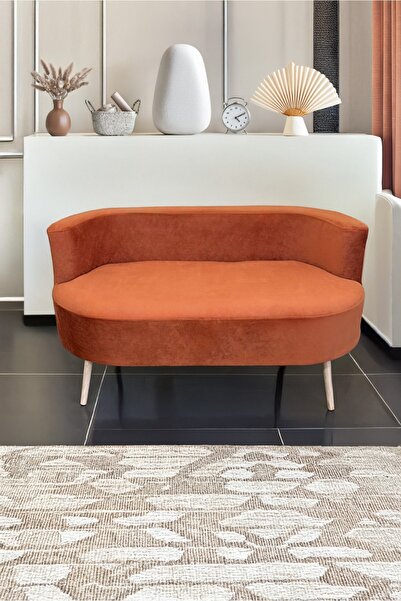 YAPKAR Çay Seti Tek Koltuk - Baby Face Turuncu Ofis Balkon Cafe Bahçe Salon Mobilyası