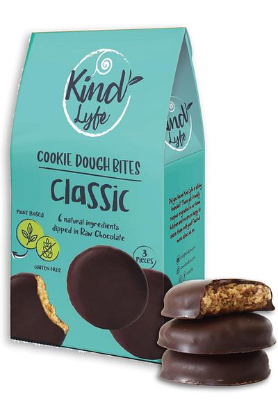 Kind Lyfe Classic Cookie Dough Bites, Plant Based, Gluten Free, Vegan, Pack of 1