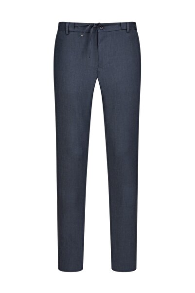 Hatemoğlu Παντελόνι Jogger με χαλαρή εφαρμογή Navy Blue με τσέπες στο πλάι