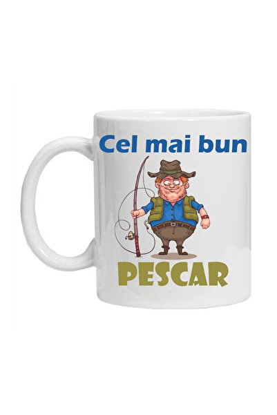 OEM Εξατομικευμένη λευκή κούπα "ο καλύτερος ψαράς", INOVATIX®. 330ml