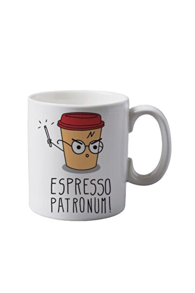 OEM Cană Espresso Patronum personalizată albă, INOVATIX®. 330 ml