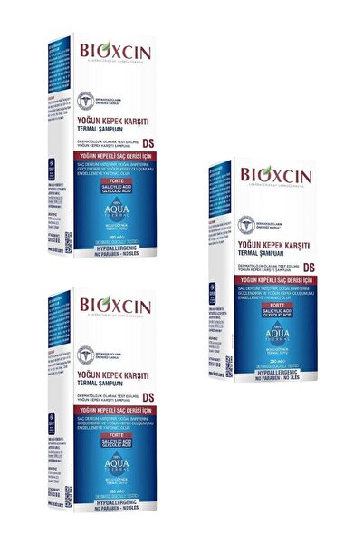 Bioxcin Aqua Thermal Yoğun Kepek Karşıtı Şampuan Ds 200ml x 3 Adet