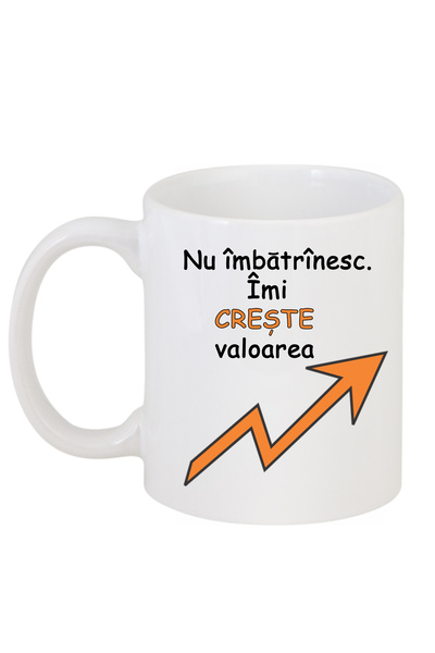 OEM Εξατομικευμένη λευκή κούπα "Δεν γερνάω", INOVATIX®. 330ml