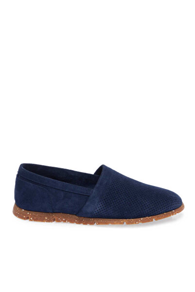 Tergan Mavi Hakiki Süet Deri Erkek Loafer - E24I1AY56589-F60