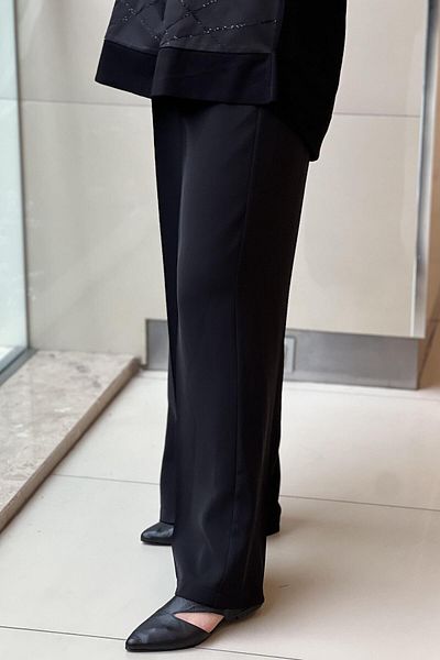 sentez giyim Sentez Colmar Wide Leg Trousers with Elastic Waist