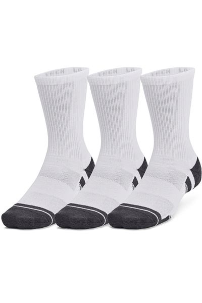 Under Armour ΚΑΛΤΣΕΣ Under Armour Performance Tech 3-Pack Crew Κάλτσες, Λευκές, Unisex