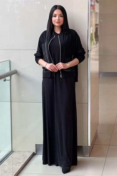 Ceremony Macrame Rope Detailed Bomber Dress Set