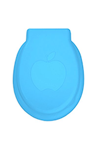 flores Capac pentru WC universal, din plastic, cu model mar, albastru deschis, 480 x 390 mm