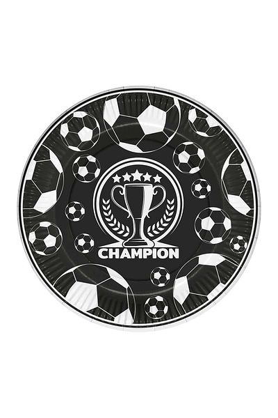 KBK MARKET Black and White Plate 8 Pcs