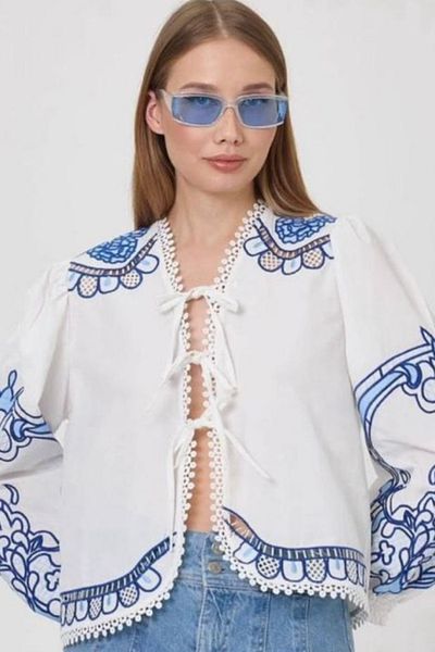 bb butik basic Jachetă brodata cu modele etnice din seria speciala SE7611