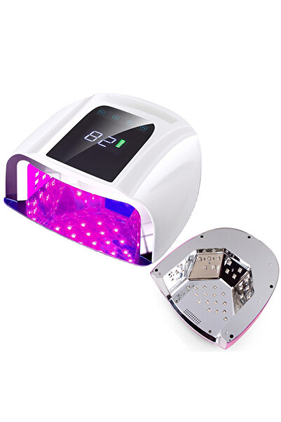 Choice3 مصباح أظافر عاكس بمرآة أبيض أسترالي بقوة 96 وات مع وسادة معدنية ومجفف...