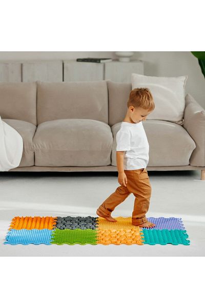 ORTOTO Orthopedic, sensory mat, puzzle set, 8 pieces with different textures, Nature Gifts