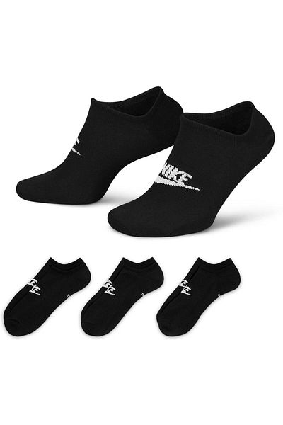 Nike SOCKS Nike Sportswear Everyday Essential No-Show Socks 3P, Black, Unisex