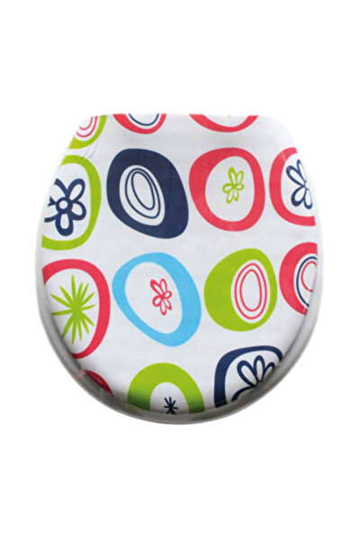 flores Capac pentru WC cu burete, Abstract, KY5062, 400 x 360 mm