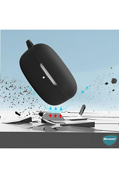 prolysus Xiao-mi Redmi Buds 6 Play Kılıf Yumuşak Silikon Kulaklık Koruma Kabı Kılıfı Açık Mavi