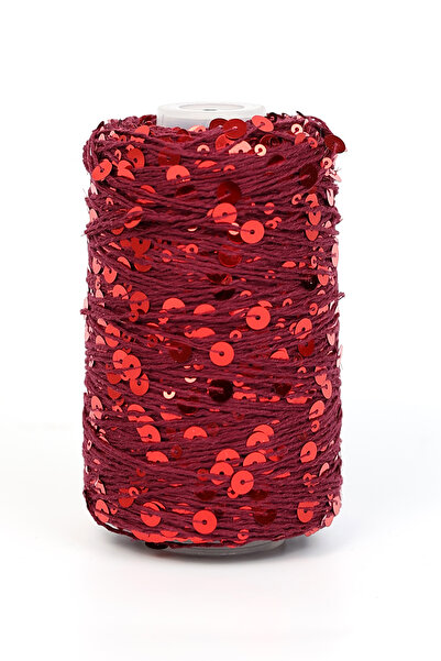 MODUMUZ RAHATLIK Pullu İp 100 gramlık bobinlerinde 320 metre uzunluk Pul Boyutu: 3mm+6mm