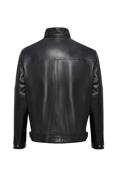 Derimod Muller-X (Plus) Men's Black Leather Jacket 24Wge65611M