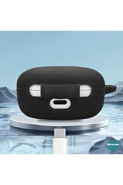 prolysus Xiao-mi Redmi Buds 6 Play Kılıf Yumuşak Silikon Kulaklık Koruma Kabı Kılıfı Açık Mavi