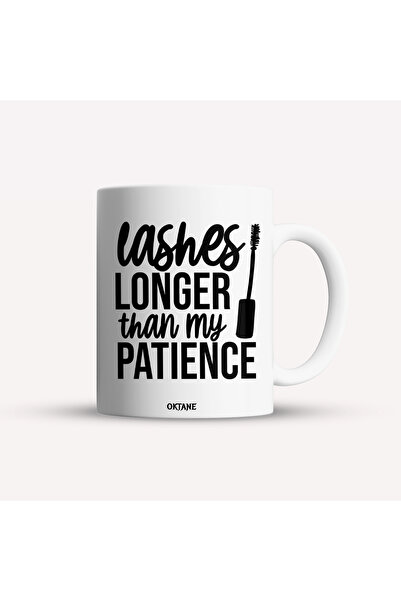 OEM Cană albă personalizată. Gene mai lungi decât răbdarea mea, INOVATIX®. 33...