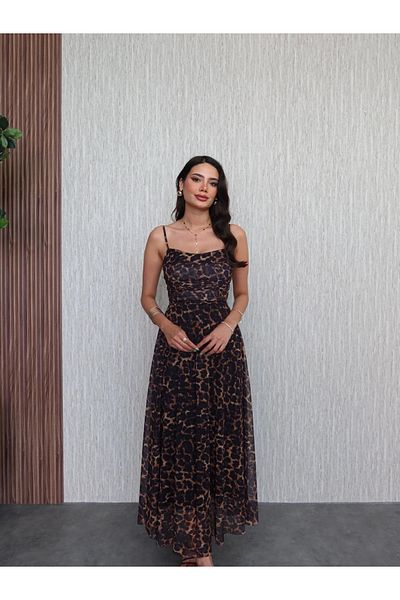 ESRAHELVACI Leo Pattern Gathered Dress