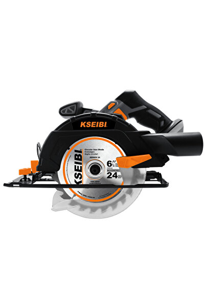kseibi CORDLESS CIRCULAR SAW - Ideal for Cutting Wood , Trimming Outdoor Projects, Precise Cutting.