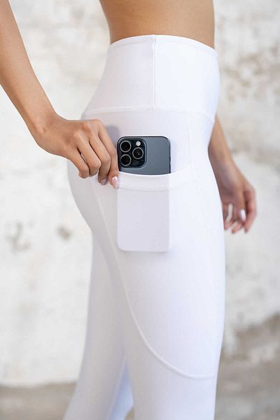 Alışveriş Sokağı Colanți de fitness strânși cu buzunare pentru telefon