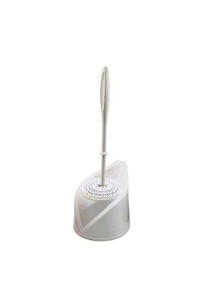 flores Perie WC cu suport, din plastic, Y440, alb