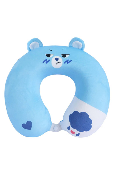 Miniso Care Bears Lisanslı Hafızalı Sünger Boyun Yastığı, Seyahat Yastığı - Mavi
