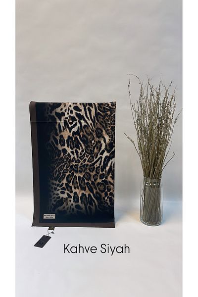 Onur Shawl - Moss Crepe Silk Look Shawl Flowy Quality Stretchy Fabric Fashion Shop Edge Watery Leopard Pattern