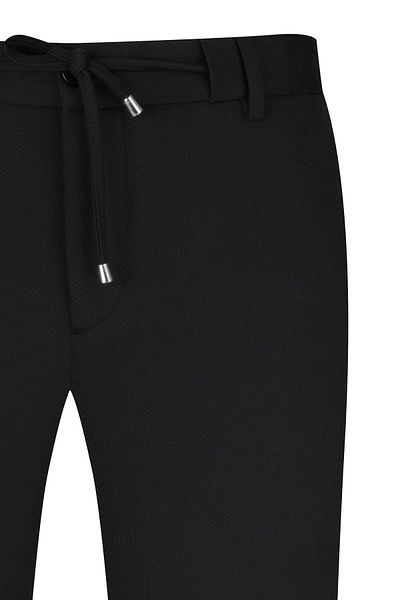 Hatemoğlu Μαύρο παντελόνι Jogger με χαλαρή εφαρμογή με τσέπες στο πλάι