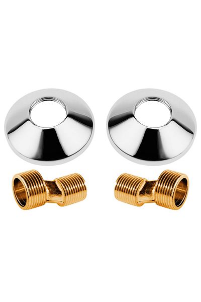 flores Bronze faucet eccentric with mask, 1/2 x 3/4, 2 pcs / set