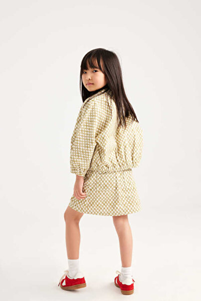 Marvy Checkerboard Patterned Mini Skirt