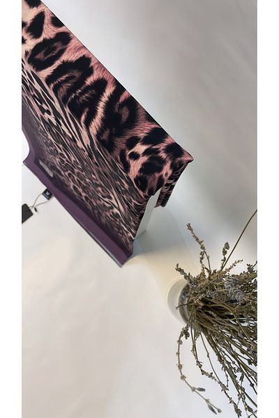 Onur Shawl - Moss Crepe Silk Look Shawl Flowy Quality Stretchy Fabric Fashion Shop Edge Watery Leopard Pattern