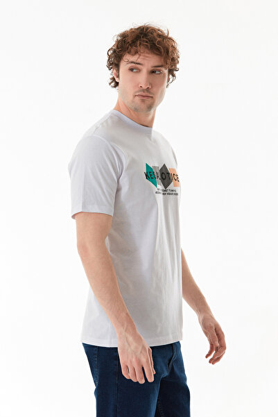 Fulla Moda Μπλουζάκι με στάμπα με λαιμόκοψη