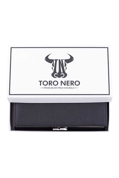 Toro Nero Women's Everyday occasion black wallet