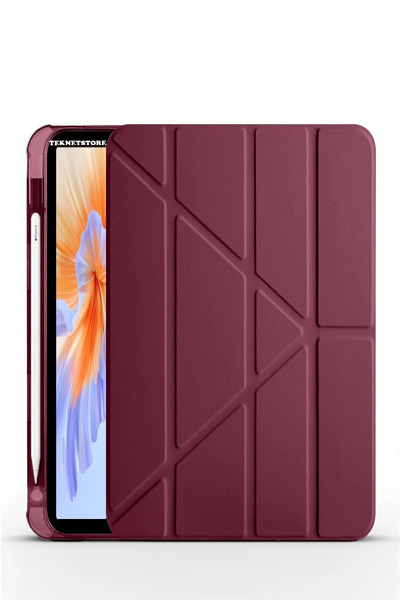 TEKNETSTORE Honor Pad V9 11.5 Inç Kılıf Katlanır Kalem Bölmeli Silikon Standl...