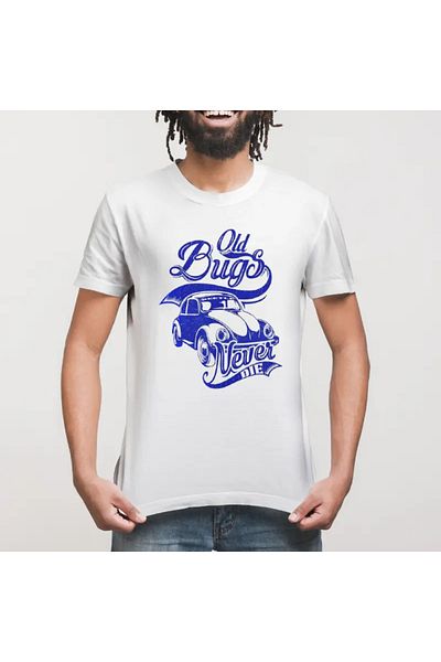 Built By Crazy Old Bug Never Die Ρετρό μπλουζάκι Unisex