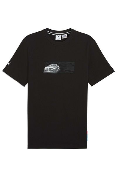 Puma 630624-01 Bmw Mms Car Graphic Tee Bmw Team T-shirt Ανδρικό μπλουζάκι μαύρο