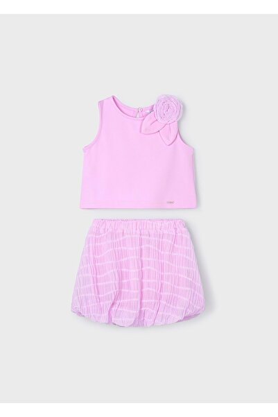 MAYORAL Girl Skirt Suit Pink