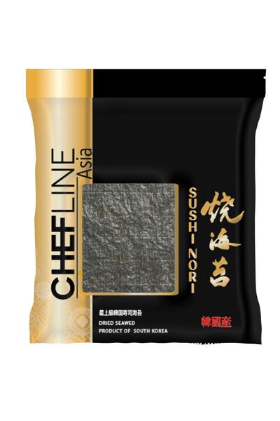 Genel Markalar Chefline Sushi Nori (GOLD KALİTE) Yosun – 50 Yaprak, 125 gr | Sushi Için Premium Yosun