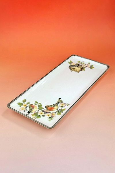 Bursa Porselen Dekor Birdhouse Porcelain Cheese/Presentation Tray